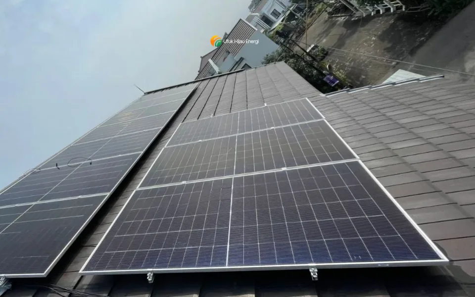 PLTS atap 6,2 kWp di rumah tinggal Bandung