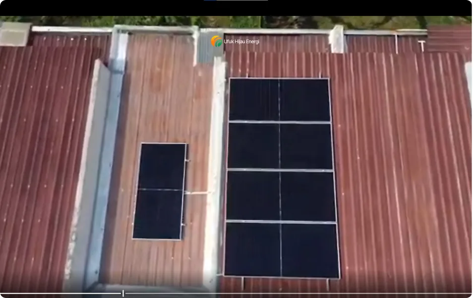 PLTS rumah tinggal 3,1 kWp di Madiun oleh Ufuk Hijau Energi